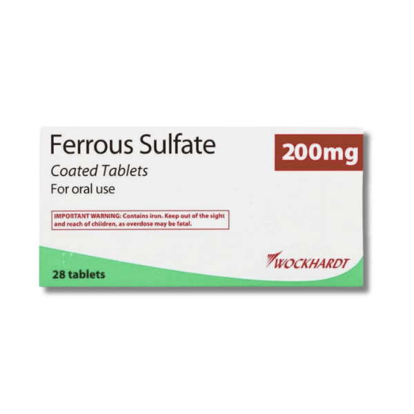 Ferrous Sulphate 200mg - 28 Tablets