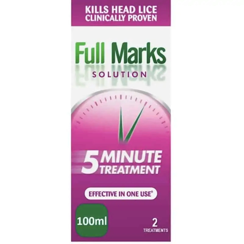 Full Marks Head Lice Solution – 100ml (+ Comb)