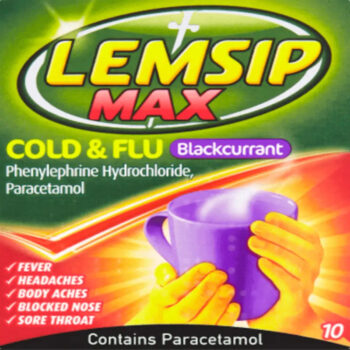 Lemsip Cold & Flu Blackcurrant Sachets 10 Sachets