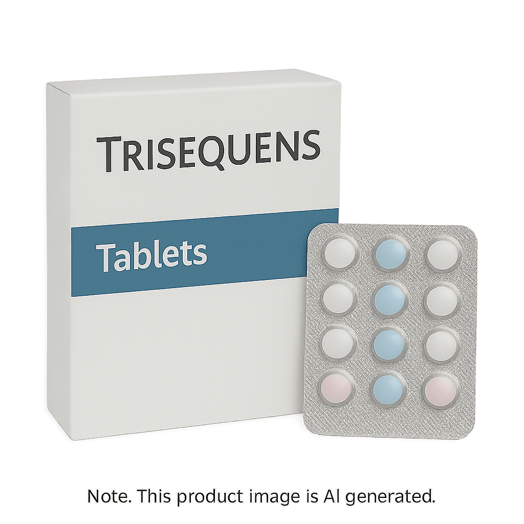 Box of Trisequens Tablets for menopausal hormone therapy