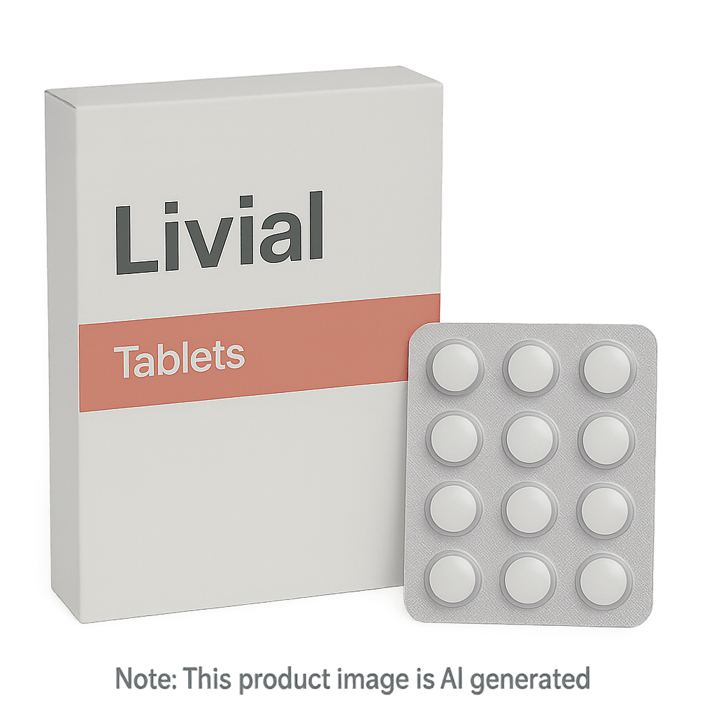 Box of Livial Tablets for postmenopausal HRT